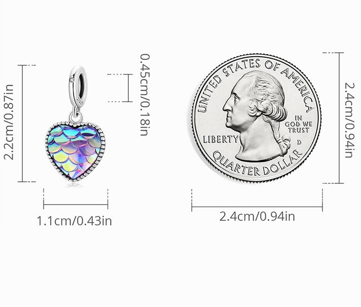 Fantasy Man Fish Scale Diy String Ornament Love Pendant