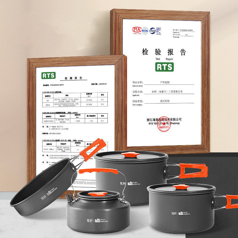 Fashion Outdoor Jacketed Kettle Three-piece Supplies